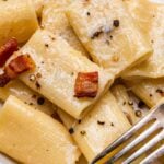 Rigatoni alla gricia Pinterest image.