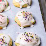 Lemon ricotta cookies Pinterest image.