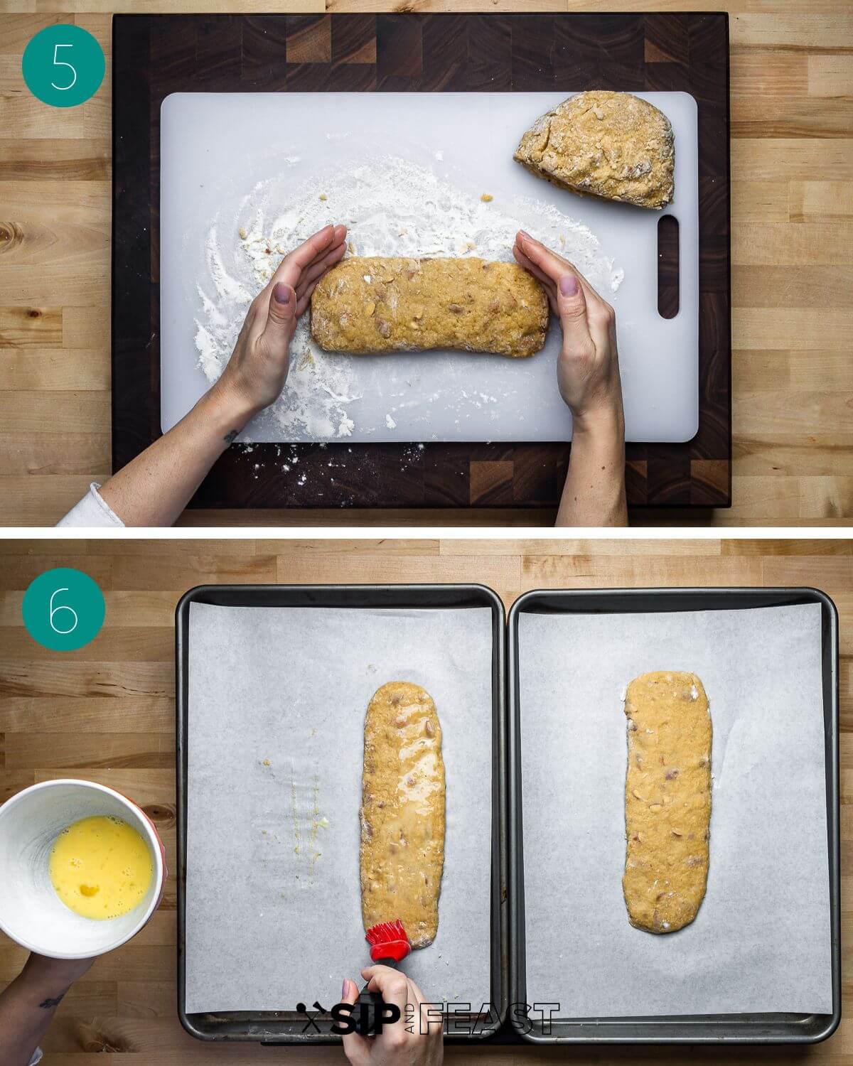 Almond Biscotti - Sip and Feast