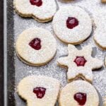 Linzer cookies Pinterest image.