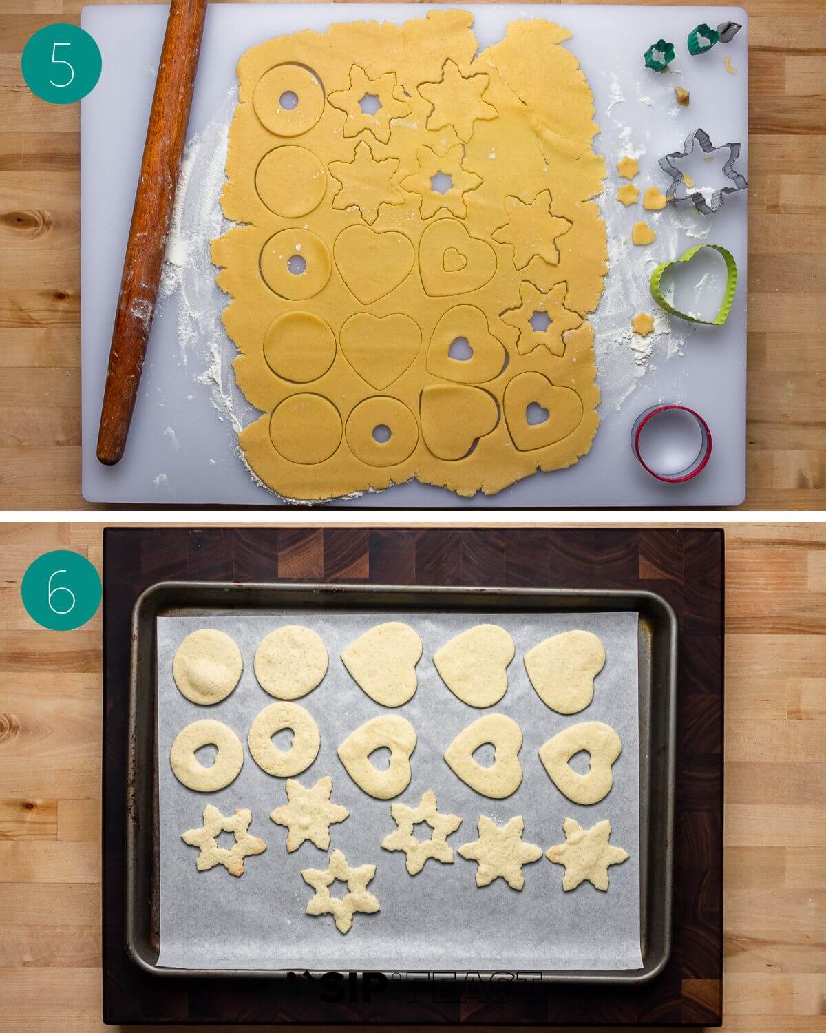Recipe process shot collage group number three.