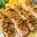Salmon oreganata Pinterest image.