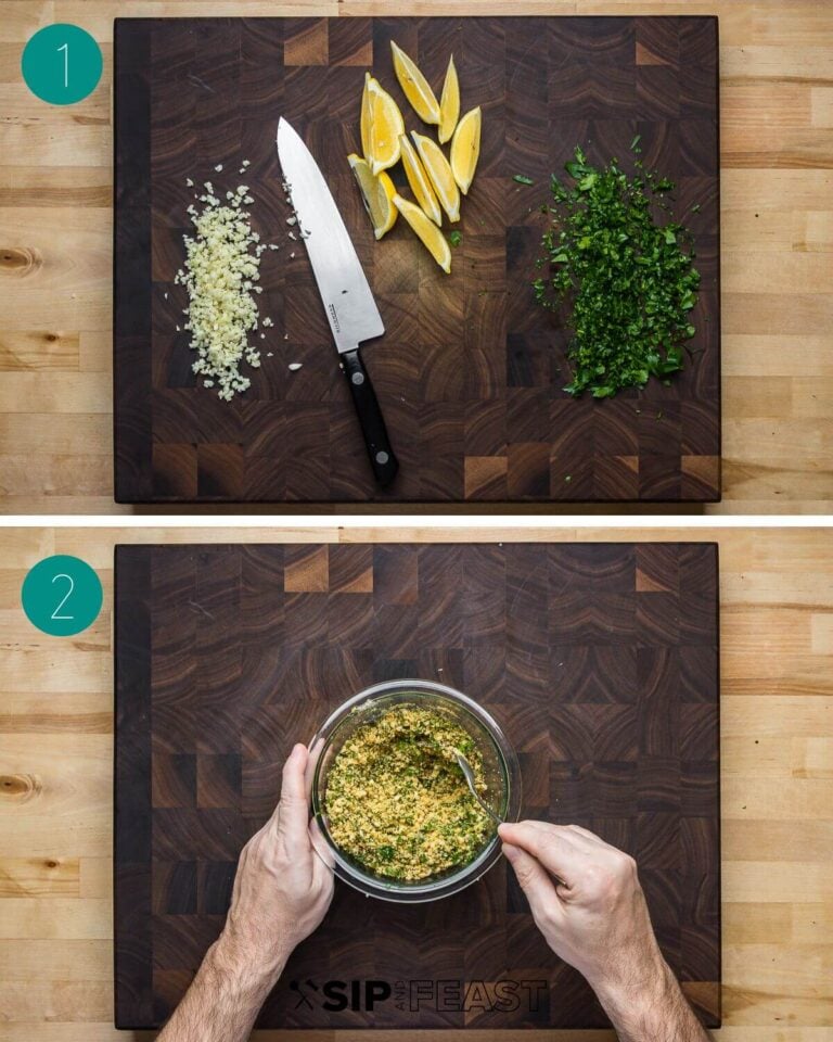 Salmon Oreganata Sip and Feast