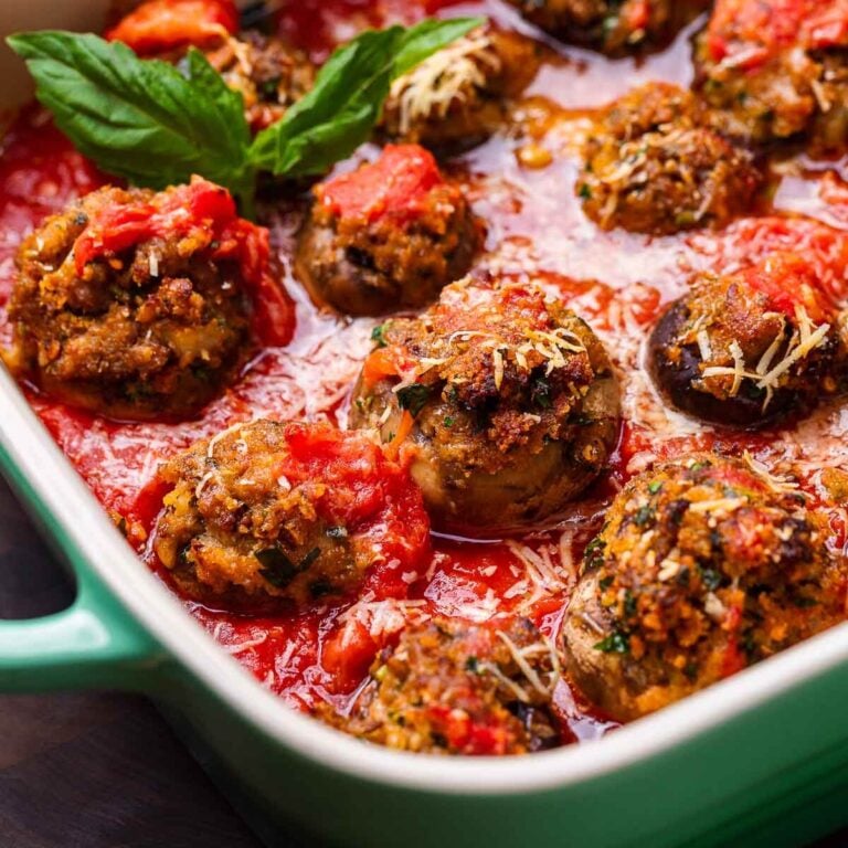 Sausage Stuffed Mushrooms Sip and Feast
