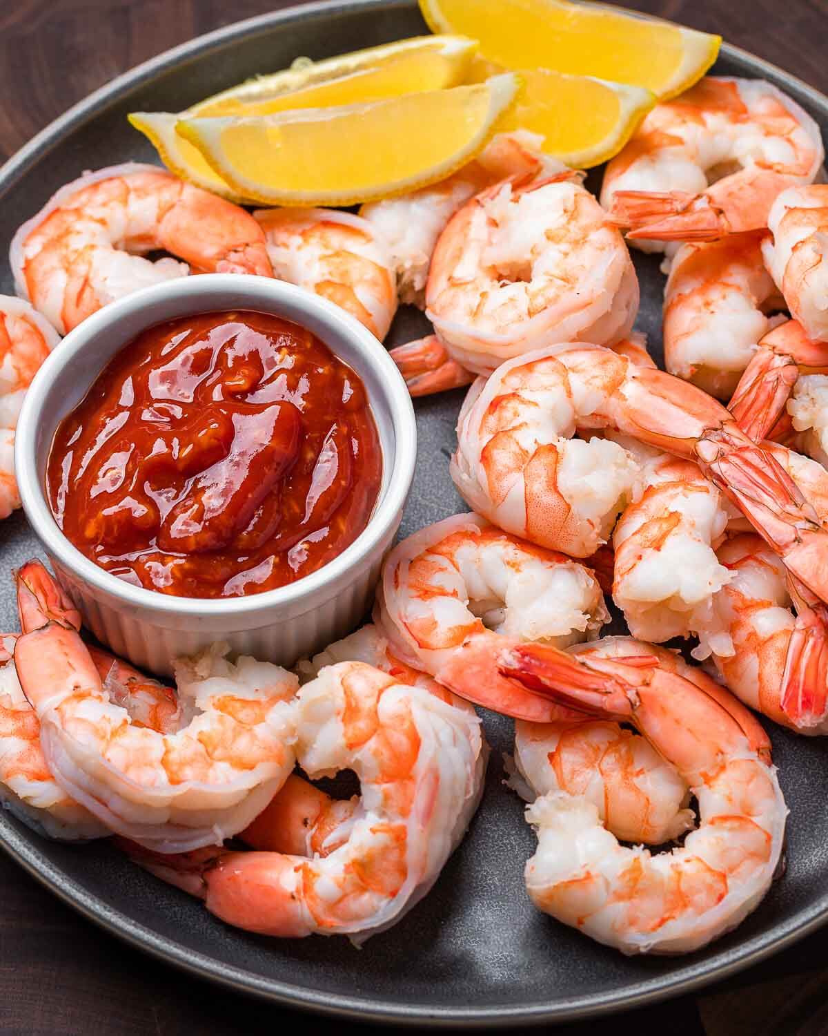 Small Shrimp Ring with Cocktail Sauce