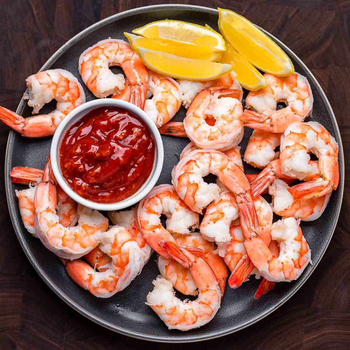 Shrimp Cocktail Recipe - Jumbo Shrimp With Homemade Cocktail Sauce