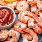 Shrimp cocktail recipe Pinterest image.