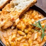 Pasta e ceci Pinterest image.