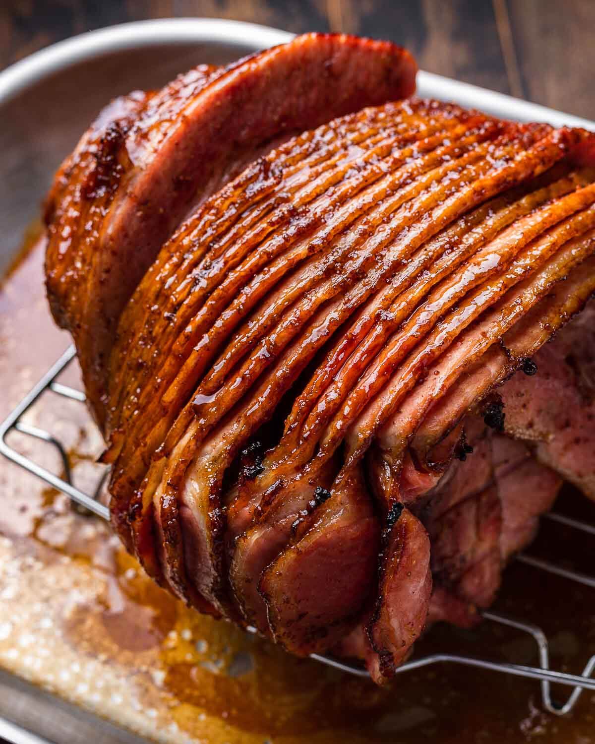 Simple Baked Ham with Brown Sugar Glaze