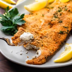 Fried flounder recipe featured image.