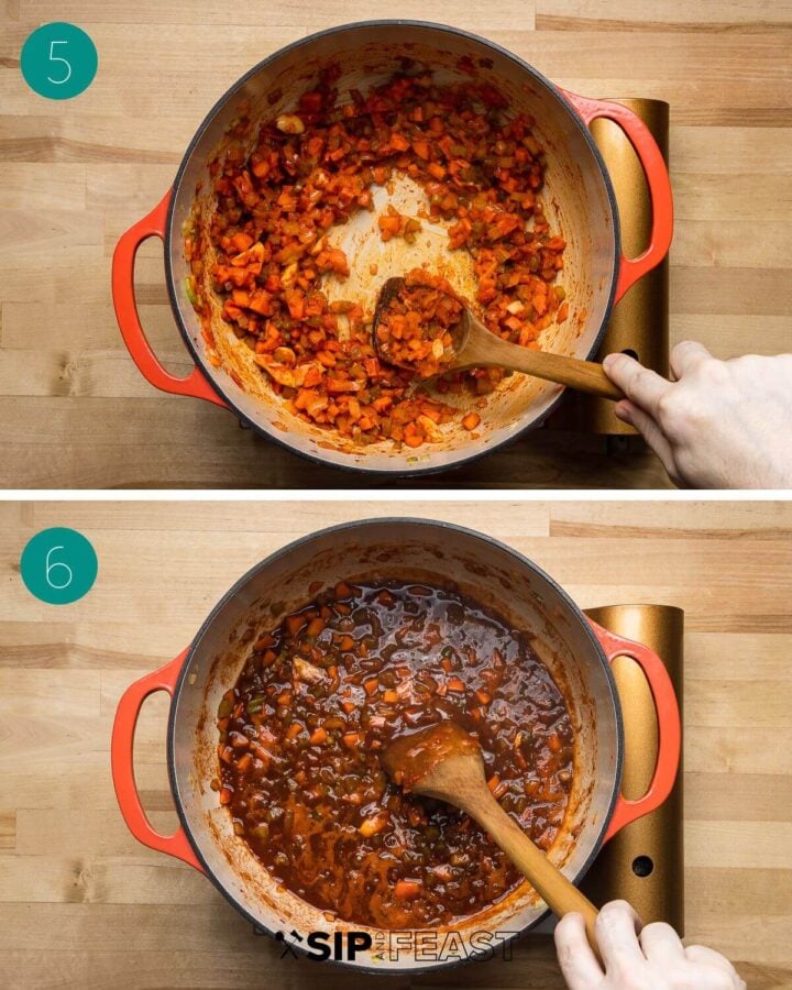 Red Wine Braised Lamb Shanks - Sip and Feast
