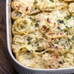 Scalloped potatoes recipe Pinterest image.