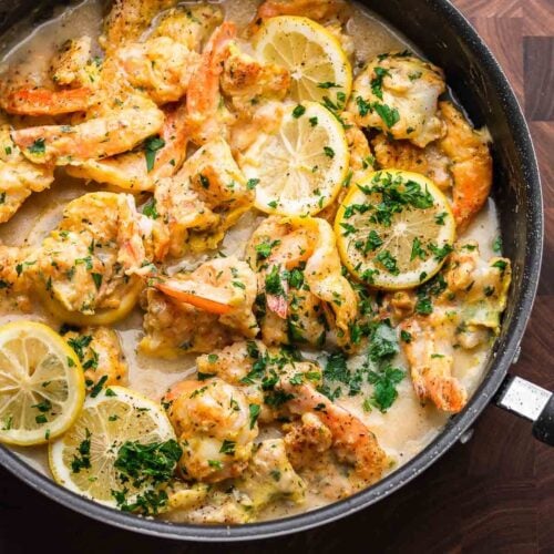 Shrimp Francese - Sip and Feast