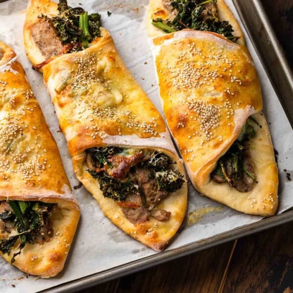 Sausage and broccoli rabe roll featured image.