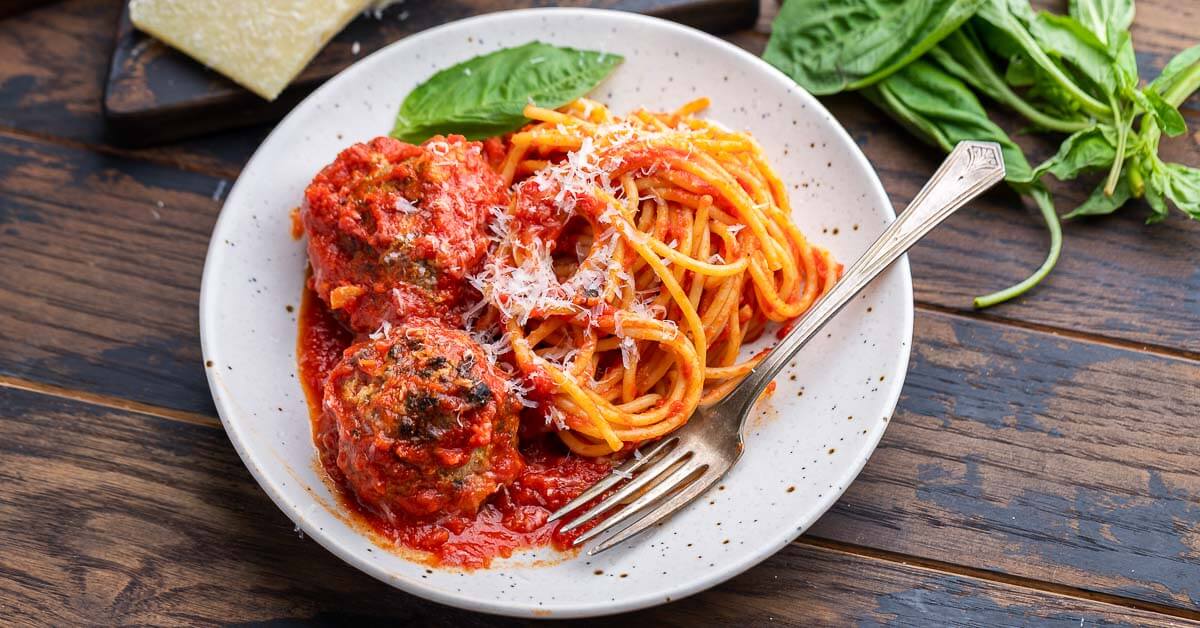 Spaghetti and Meatballs - Sip and Feast