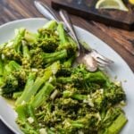 Italian broccoli salad Pinterest image.