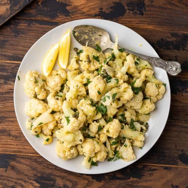 Italian cauliflower salad featured image.