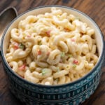 New York deli macaroni salad pinterest image.
