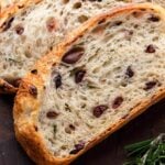 Olive bread Pinterest image.