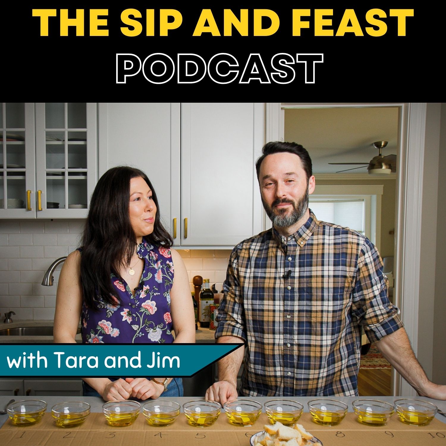 The Sip and Feast Podcast cover art.