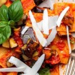 Pasta alla Norma Pinterest image.