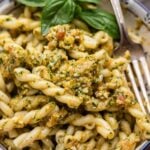 Pesto alla Trapanese Pinterest image.