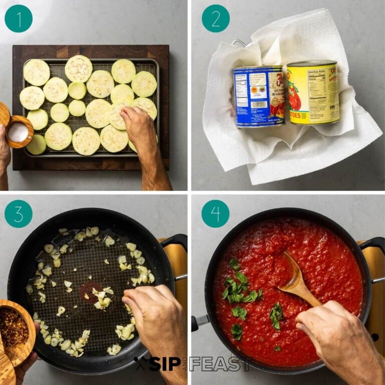 Eggplant Parmesan Sip and Feast