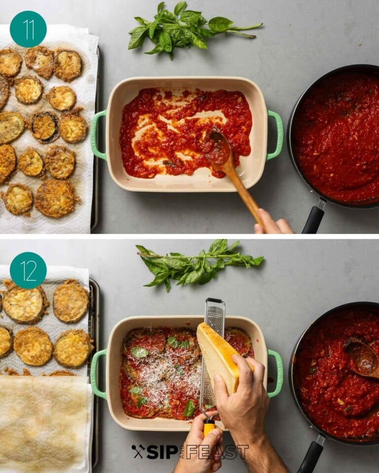 Eggplant Parmesan Sip and Feast