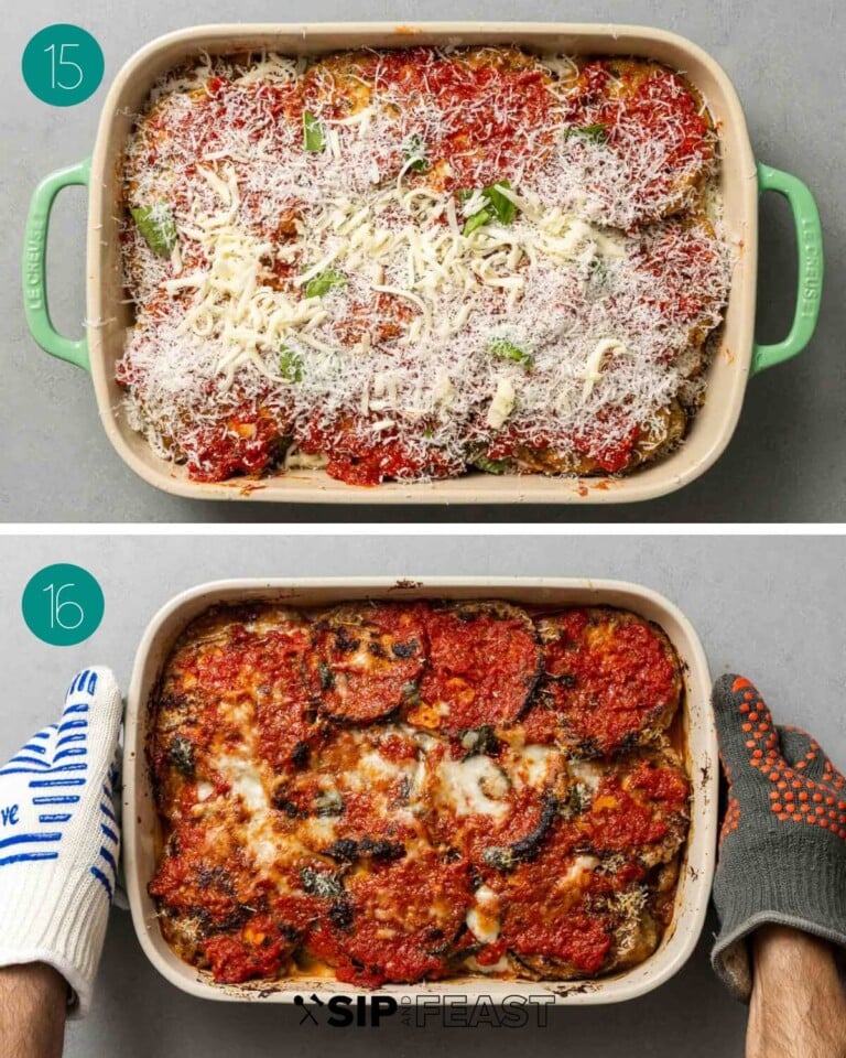 Eggplant Parmesan Sip and Feast