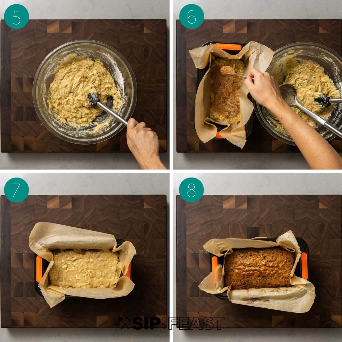 Recipe proces shot collage group number two.