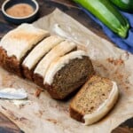 Zucchini bread with cream cheese frosting featured image.