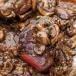 Beef marsala Pinterest image.