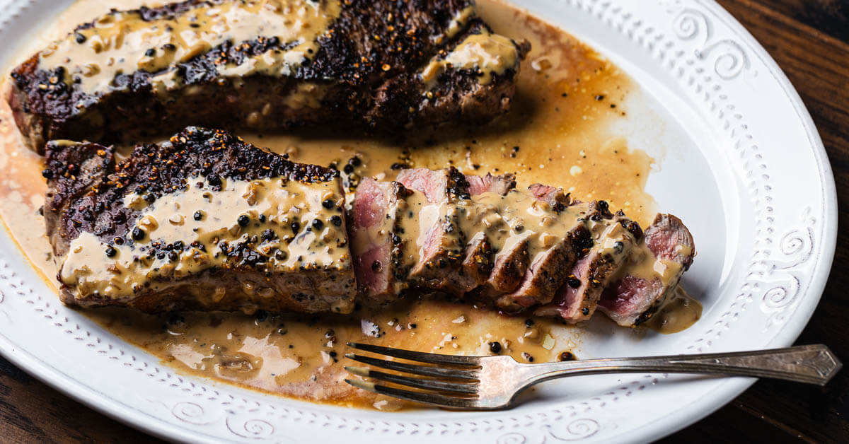 Steak au Poivre - Sip and Feast