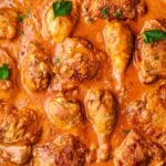 Chicken paprikash Pinterest image.
