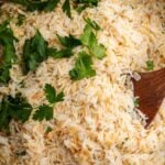 Rice pilaf Pinterest image.