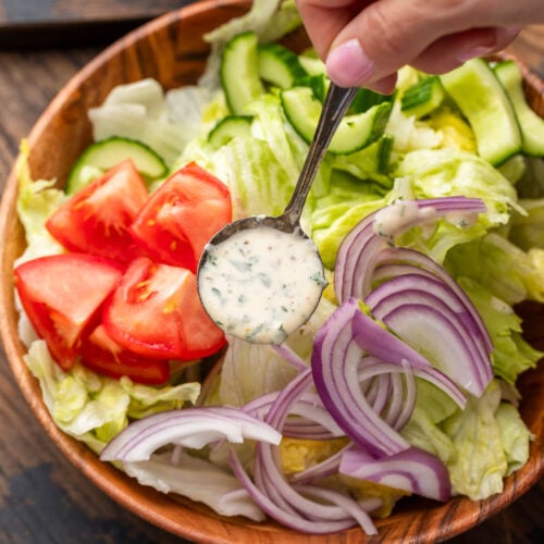 sour cream and italian dressing mix Creamy Italian Salad Dressing