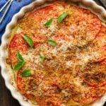 Italian zucchini casserole Pinterest image.