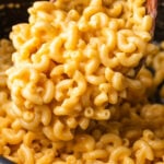 Stovetop mac and cheese Pinterest image.