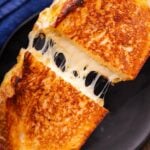 Grilled cheese Pinterest image.