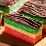 Italian rainbow cookies Pinterest image.