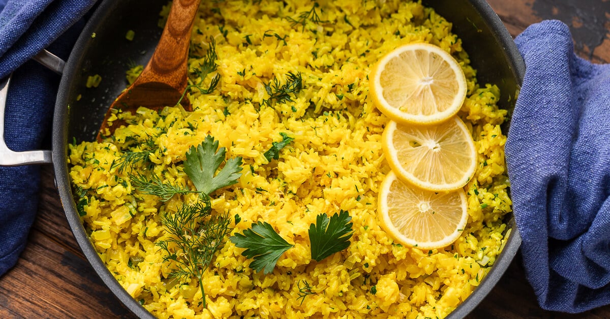 Lemon Rice (Easy Greek Side Dish)