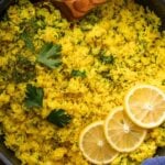 Lemon rice Pinterest image.
