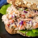 Healthy tuna salad Pinterest image.