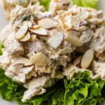 Honey mustard chicken salad Pinterest image.