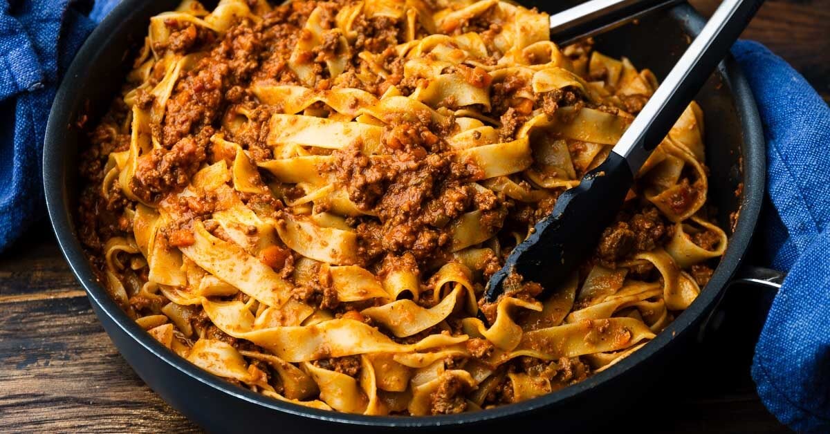 Pappardelle Bolognese (A Classic Made Better) - Sip and Feast