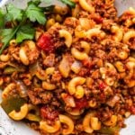 American goulash Pinterest image.