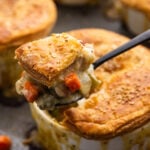 Chicken pot pie Pinterest image.