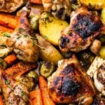 Maple roasted chicken Pinterest image.