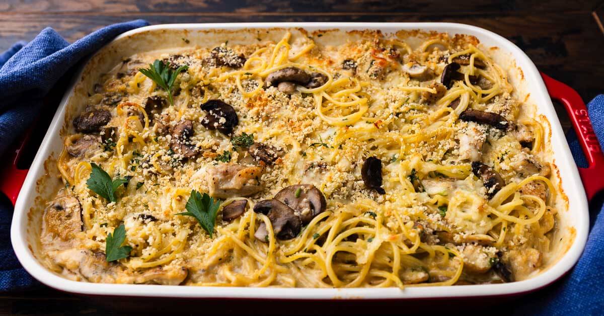 Chicken Tetrazzini (Creamy and Cozy) - Sip and Feast
