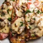 Chicken Valdostana Pinterest image.